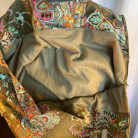 💰5 For $40/ STEILMANN FLORAL PAISLEY PLEATED SKIRT (SZ. 4) (EUC) - Picture 7 of 8